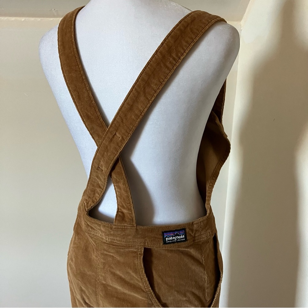 Patagonia Tan Stand Up Cropped Corduroy Overalls size 4 - Picture 7 of 10